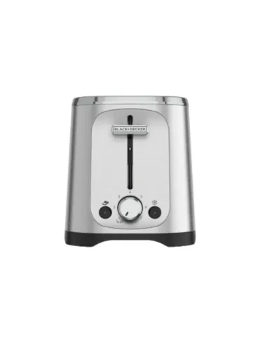 Tostadora Black Decker 2 Rebanadas 7 Niveles Acero Inox.
