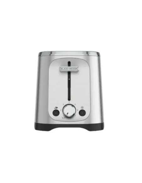 Tostadora Black Decker 2 Rebanadas 7 Niveles Acero Inox.