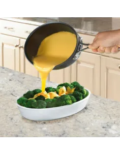 Olla Cuisinart 1lt Antiadherente De Ceramica Anodizada Con Mango Acero Inox Y Tapa 2