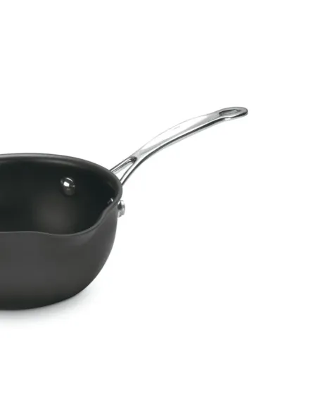 Olla Cuisinart 1lt Antiadherente De Ceramica Anodizada Con Mango Acero Inox Y Tapa