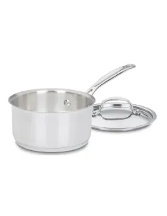 Olla Cuisinart 1.5lts Con Mango-Tapa Acero Inox Para Todo Tipo De Cocina 2