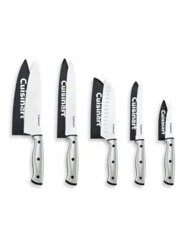 Set De Cuchillos Cuisinart Acero Inoxidable 10 Pcs Con Margo Ergonomico Y Protectores