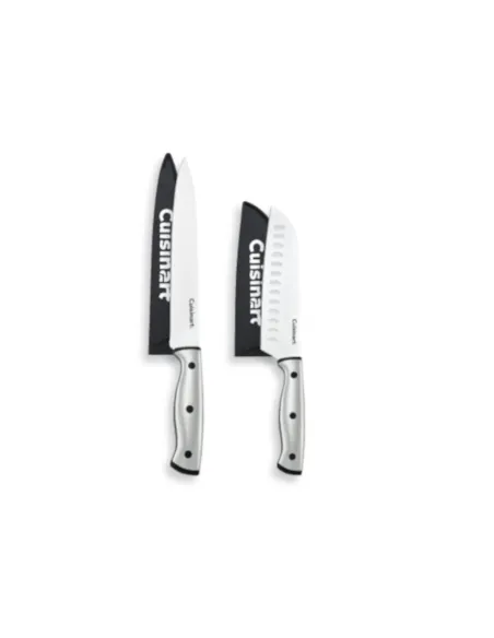 Set De Cuchillos Cuisinart Acero Inoxidable 10 Pcs Con Margo Ergonomico Y Protectores