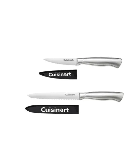 Set De Cuchillos Cuisinart Acero Inoxidable 2 Pcs Un Pelador Y Un Multiuso