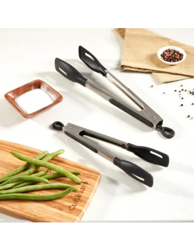 Pinza Cuisinart Acero Inoxidable De 30 cms Con Mango De Agarre Suave