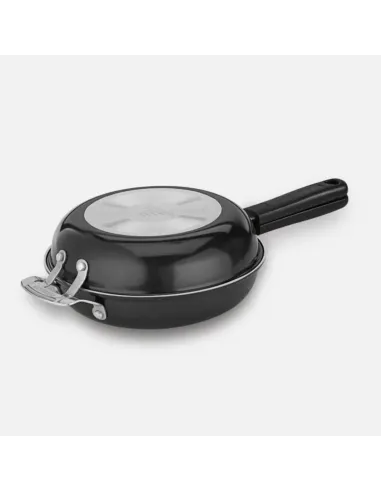 Set De Sartenes Entrelazados Cuisinart 2pz Antiadhrente Ceramica Negro