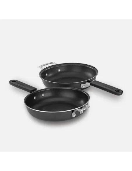 Set De Sartenes Entrelazados Cuisinart 2pz Antiadhrente Ceramica Negro