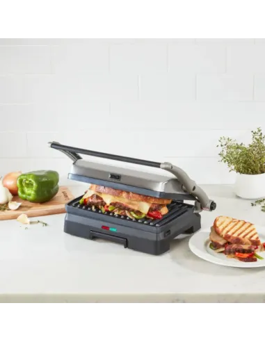 Sandwhichera Cuisinart Electrica Panini 3 En 1 Acero Inoxidable