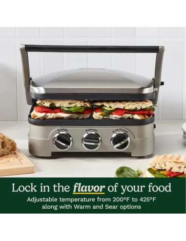 Sandwhichera Cuisinart Electrico Acero Inoxidable Antiadherente