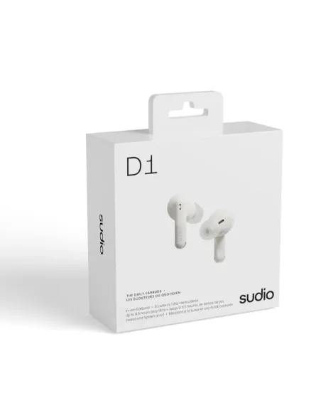 Audifonos Sudio D1 Inalambrico Ir Ear Ipx4 Bt-Microf. Integr. Blanco