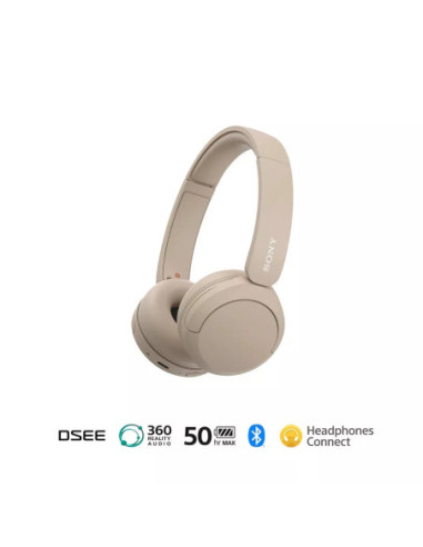 AUDIFONOS SONY INALAMBRICO DIADEMA 30MM 20 20KHZ MICROF  INTEGR  50H DUR  CREMA