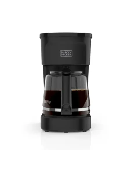 Cafetera Black Decker-12 Tazas-Sistema Vortex-Boton Encendido Y Apagado-Negra