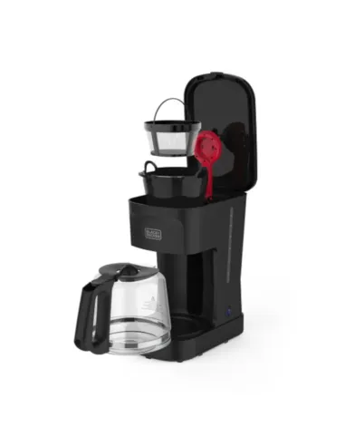 Cafetera Black Decker-12 Tazas-Sistema Vortex-Boton Encendido Y Apagado-Negra