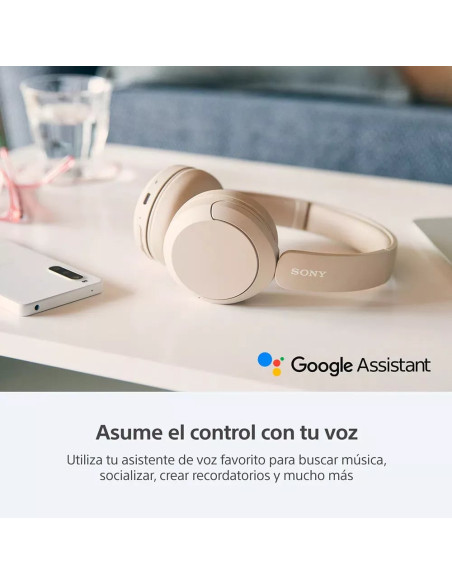 AUDIFONOS SONY INALAMBRICO DIADEMA 30MM 20 20KHZ MICROF  INTEGR  50H DUR  CREMA