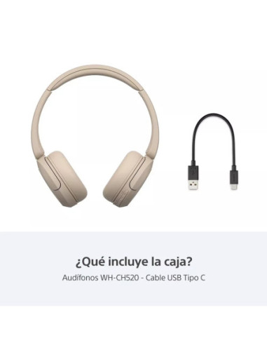 AUDIFONOS SONY INALAMBRICO DIADEMA 30MM 20 20KHZ MICROF  INTEGR  50H DUR  CREMA