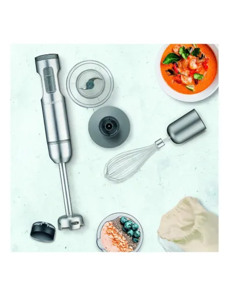 Batidora De Inmersion Cuisinart 300 W 2 Velocidades Con Accesorios Negro.