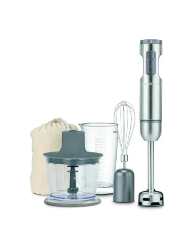Batidora De Inmersion Cuisinart 300 W 2 Velocidades Con Accesorios Negro.