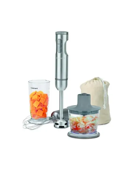 Batidora De Inmersion Cuisinart 300 W 2 Velocidades Con Accesorios Negro.