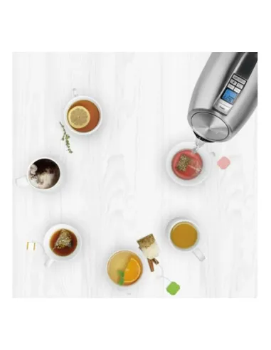 Tetera Eléctrica Cuisinart 1.7 L 1500 W 6 Funciones Pantalla Acero Inoxidable