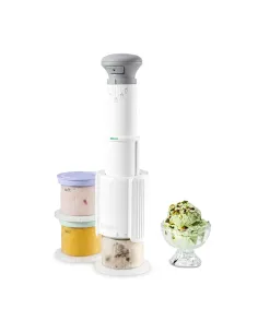 Maquina Para Hacer Helado Cuisinart 5 En 1 Prograbable Blanco