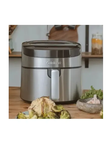 Freidora De Aire Cuisinart 7,2 Lts 1610w 8 En 1 Pantalla Tactil Silver