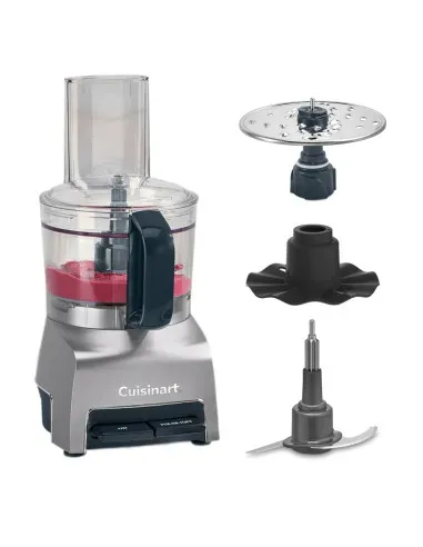 Procesador De Alimentos Cuisinart 10 Tzs. Con Accesorios Multiusos Gris