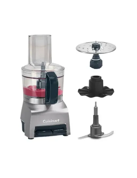 Procesador De Alimentos Cuisinart 10 Tzs. Con Accesorios Multiusos Gris