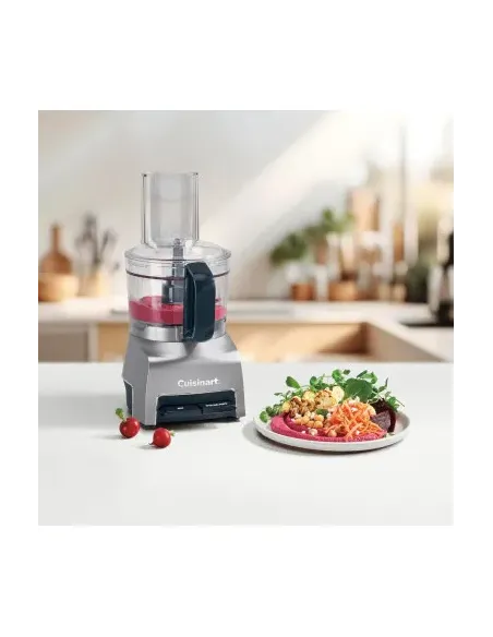 Procesador De Alimentos Cuisinart 10 Tzs. Con Accesorios Multiusos Gris