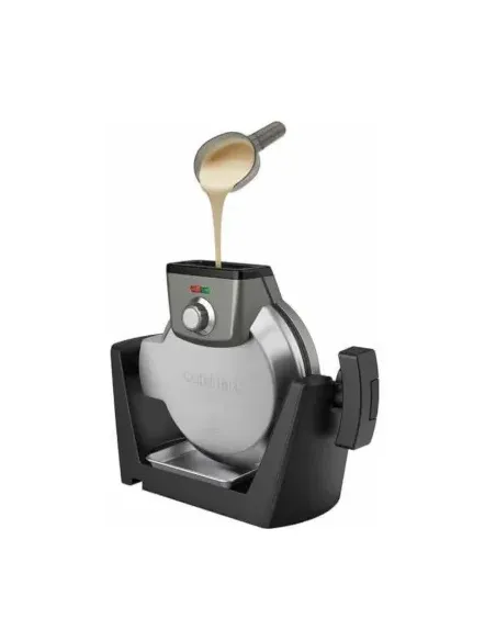 Waflera Cuisinart Estilo Belga 4 Secciones Redondo 1200w 5 Funciones Antiadherente Acero Inox.