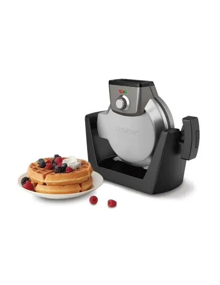 Waflera Cuisinart Estilo Belga 4 Secciones Redondo 1200w 5 Funciones Antiadherente Acero Inox.