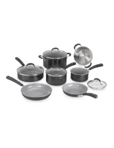 Set De Ollas Cuisinart 11 Pcs Negro