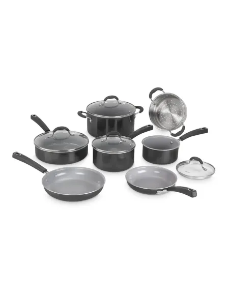 Set De Ollas Cuisinart 11 Pcs Negro