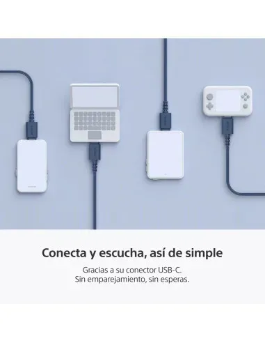 Audifonos Sony Alambrico 5mm Usb-C Microf. Integr. Azul