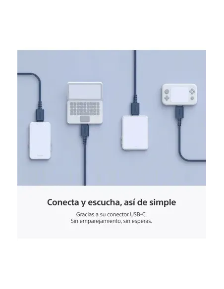 Audifonos Sony Alambrico 5mm Usb-C Microf. Integr. Azul