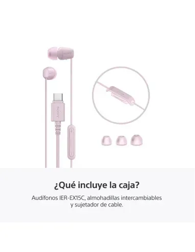 Audifonos Sony Alambrico 5mm Usb-C Microf. Integr. Rosado
