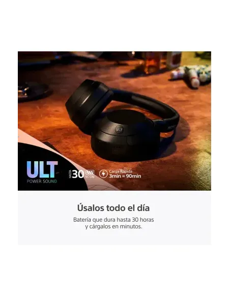 Audifonos Sony Inalambrico Diadema Alexa Microf. Integr. 50h Dur. Negro