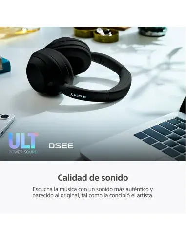 Audifonos Sony Inalambrico Diadema Alexa Microf. Integr. 50h Dur. Negro