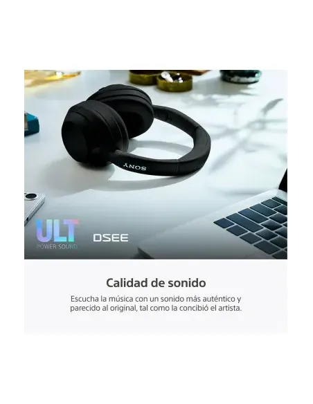 Audifonos Sony Inalambrico Diadema Alexa Microf. Integr. 50h Dur. Negro