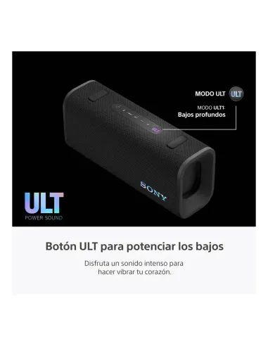 Parlante Sony Ult Field 3 Inalambrico Ip66 Y Ip67 Bluethoo 5,2 Party Connect Negro