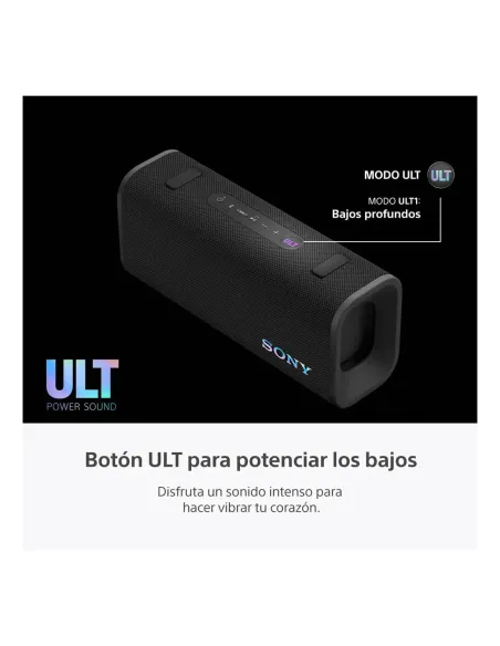 Parlante Sony Ult Field 3 Inalambrico Ip66 Y Ip67 Bluethoo 5,2 Party Connect Negro