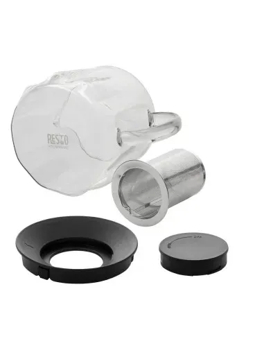 Tetera De Cristal Resto Filtro Inox Resistente Al Calor 1000 Ml