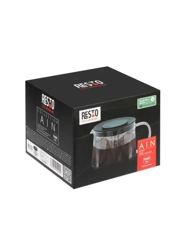 Tetera De Cristal Resto Filtro Inox Resistente Al Calor 1000 Ml