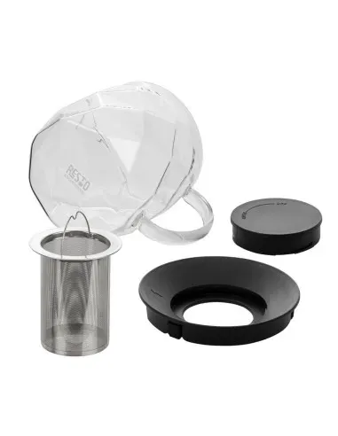 Tetera De Cristal Resto Filtro Inox Resistente Al Calor 1000 Ml