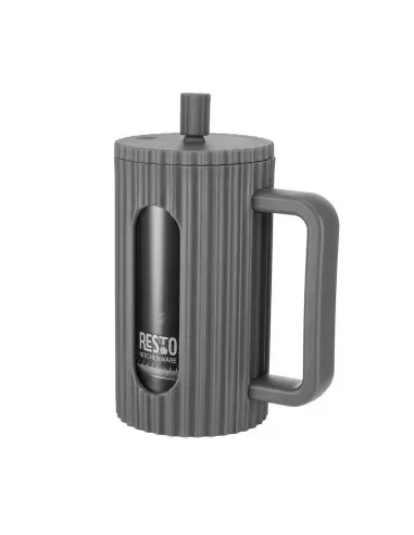 Cafetera Resto Tipo Prensa Francesa 1000ml Filtro Inox Tapa Plastica