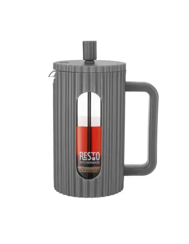 Cafetera Resto Tipo Prensa Francesa 1000ml Filtro Inox Tapa Plastica