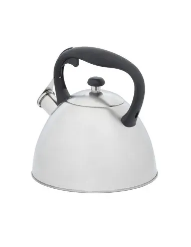 Tetera Clasica Resto Con Silbador 2.7 Lts Acero Inoxidable Induccion Blanca