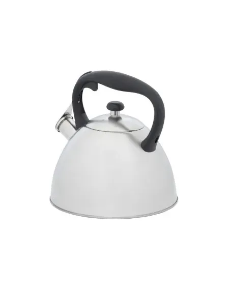 Tetera Clasica Resto Con Silbador 2.7 Lts Acero Inoxidable Induccion Blanca