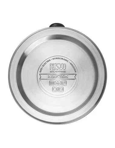 Tetera Clasica Resto Con Silbador 3.0 Lts Acero Inoxidable Induccion Negra