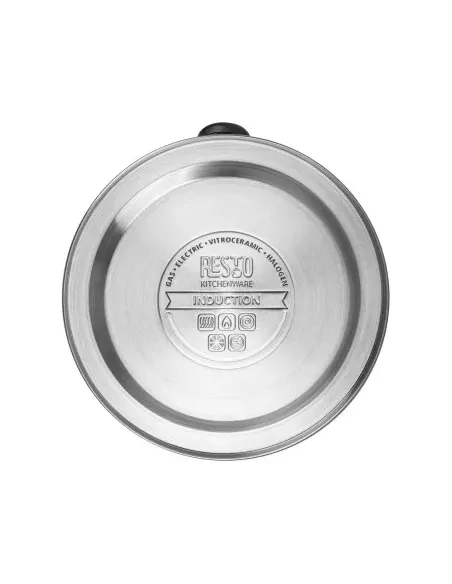 Tetera Clasica Resto Con Silbador 3.0 Lts Acero Inoxidable Induccion Negra