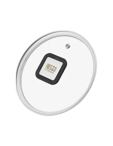 Olla Resto 1.6lts Asas Plegables-Tapa Vidrio Templado 16 Cm Induccion Acero Inox